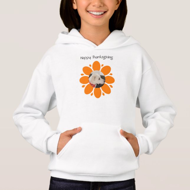 Cadre de fleurs orange mignonne pour animaux de co (Devant)