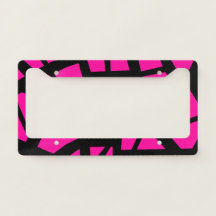 Cadre de la plaque d'immatriculation "craquelé" ro