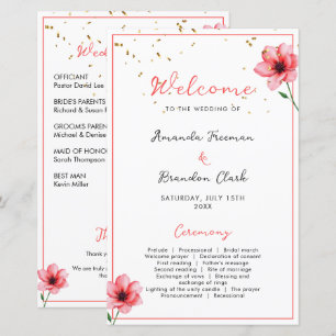 Cadre de mariage floral rose pastel chic