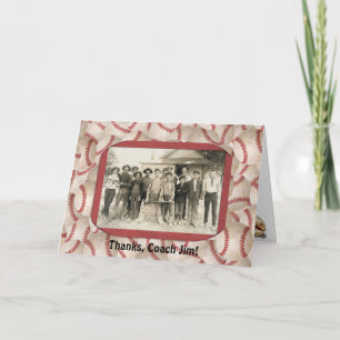 Cadre de Merci d'entraîneur de base-ball