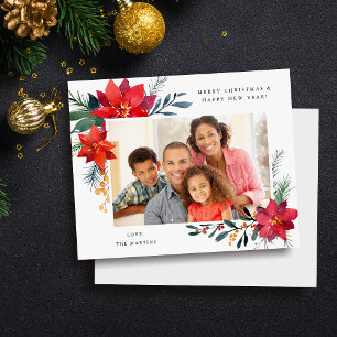 Cadre de Noël Poinsettia Budget H Photo Fêtes