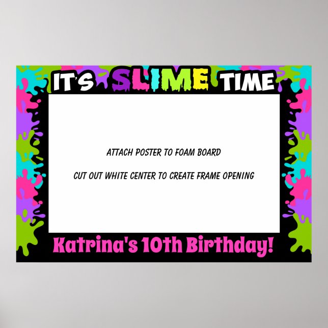 Cadre de photomaton en slime affiche accessoire ph (Devant)