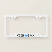 Cadre de plaque de licence Robotaxi