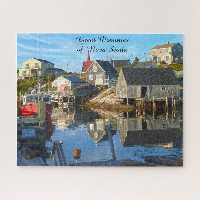 Cadre de port Nouvelle-Écosse. Puzzle (Horizontal)
