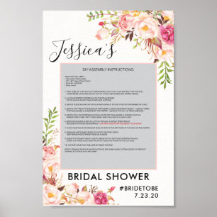 Cadre de poster de décoration avec photo de rose a