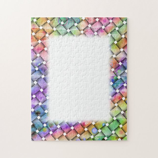 CADRE DE PUZZLE DE WEAVE LUMINEUX (Vertical)