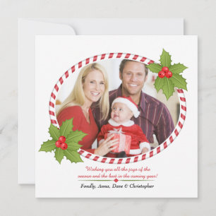 Cadre de vacances avec carte Holly