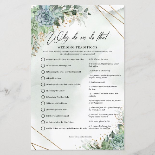 Cadre d'or succulent eucalyptus Pourquoi faisons-n (Devant)