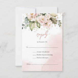 Cadre doré rose boho moderne RSVP