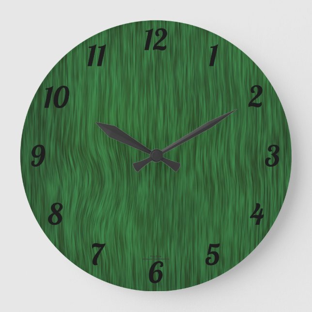 Cadre élégant de bois vert pour une horloge (Recto)