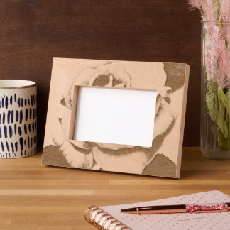 Cadre En Bois De 4 Pouces x 6 Pouces rose