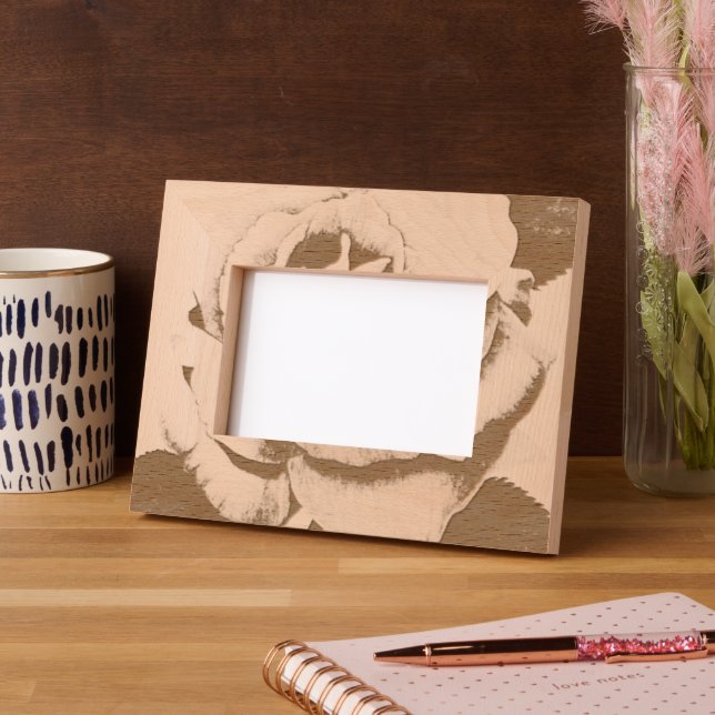 Cadre En Bois De 4 Pouces x 6 Pouces rose (Gauche)