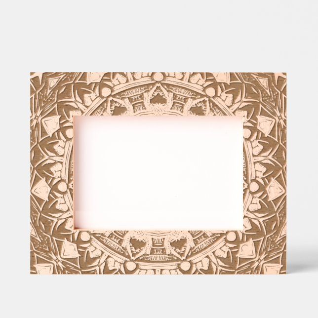 Cadre en bois gravé Relic Aztèque (Recto)