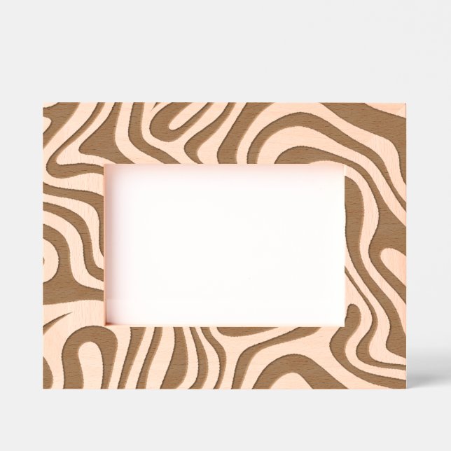 Cadre en bois gravé Zebra 1 Cadres gravés (Recto)