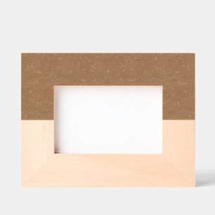 Cadre en bois horizontal personnalisé - noix et ér