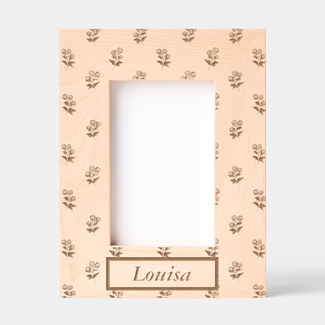 Cadre en bois personnalisé pour elle (Recto)