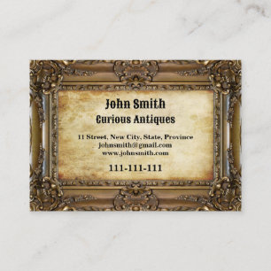 Cadre en bronze - carte de visite