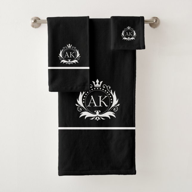 Cadre et Couronne de luxe blanc et élégant (En situation)