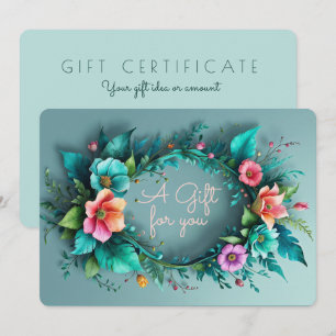 Cadre Fleurs 3D Aquarelle 27 bon de réduction