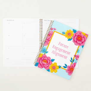 Cadre floral avec fleurs vibrantes