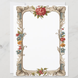 Cadre floral élégant