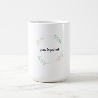 Cadre Floral Minimaliste - Élégant Design de Tasse