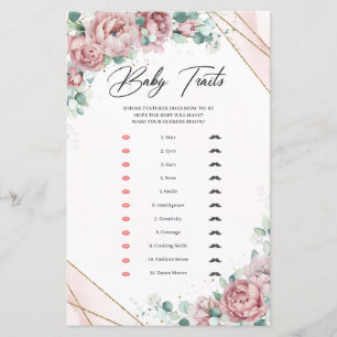 Cadre floral or floral flou Eucalyptus Baby Traits