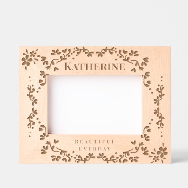 Cadre floral romantique (Recto)