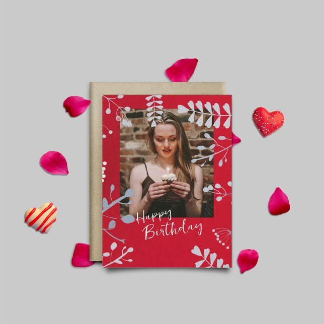 Cadre floral souple Cartes d'anniversaire (Créateur téléchargé)