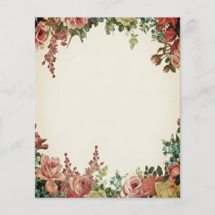Cadre floral vintage