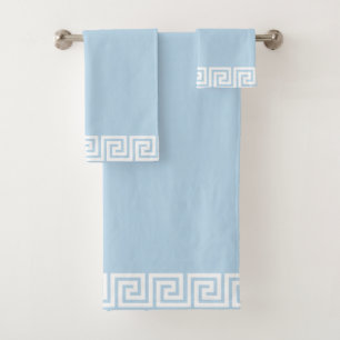 Cadre géométrique blanc élégant sur fond bleu clai