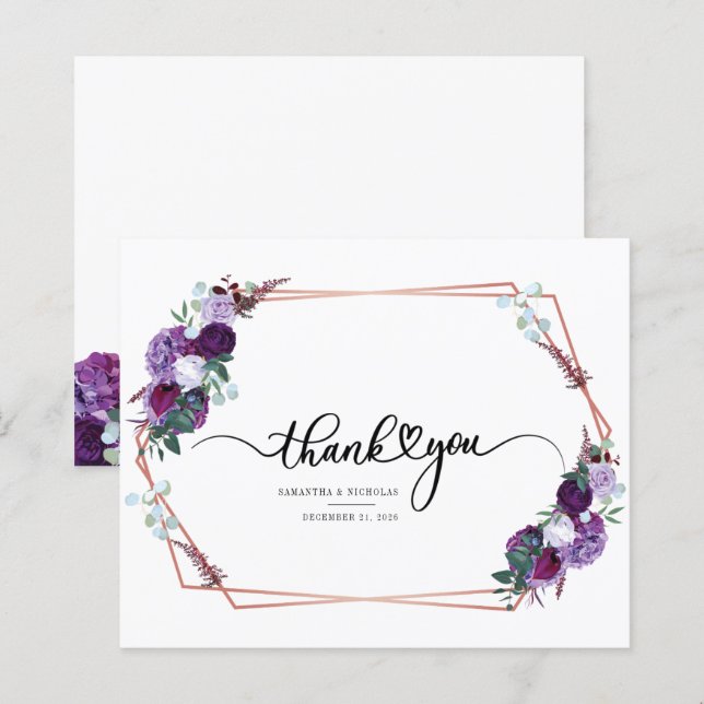 Cadre géométrique floral budget rustique (Devant / Derrière)