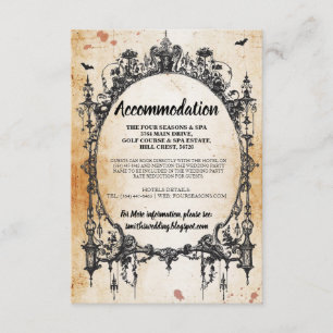 Cadre gothique Logement rustique Cartes de mariage