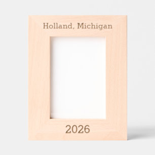 Cadre gravé au laser à Holland Michigan 