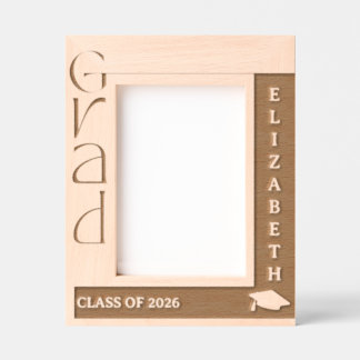 Cadre gravé au laser pour diplômé