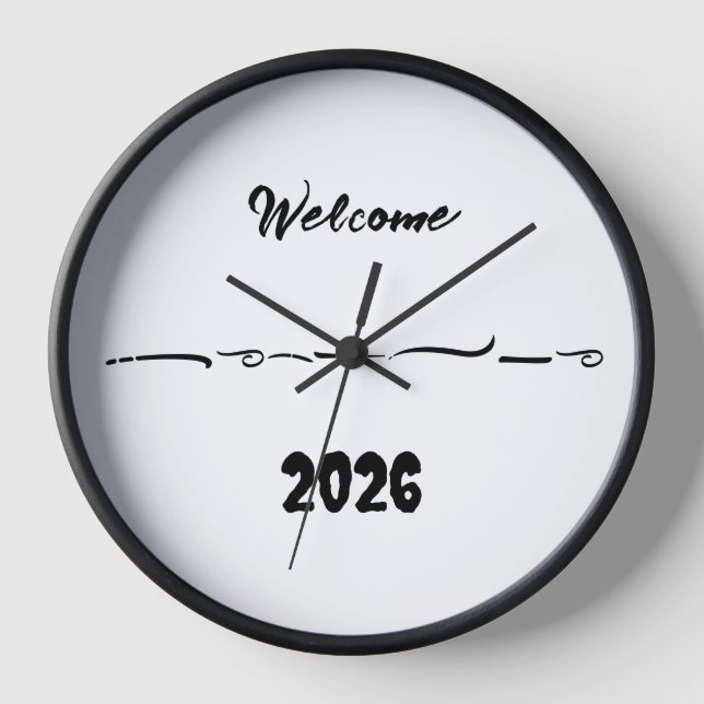 cadre horloge de bienvenue (Recto)