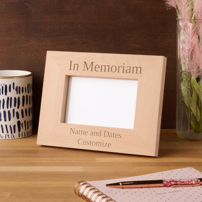 Cadre "In Memoriam" personnalisable (Gauche)
