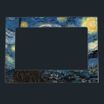Cadre Magnétique Nuit Van Gogh Starry<br><div class="desc">Vincent Van Gogh Starry Night masterpiece,  vintage artwork on modern day products from Zazilicious</div>