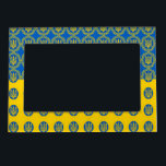 Cadre Magnétique Ukraine photo personnalisée & photo du drapeau ukr<br><div class="desc">Cadre photo (magnétique) : Personnalisé motif ukrainien avec drapeau d'Ukraine,  emblème de Tryzub - "République d'Ukraine" mode & amour mon pays,  photos de vacances,  famille,  patriotes / fans de sports</div>