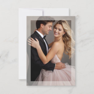 Cadre mat photo mariage doré beige RSVP