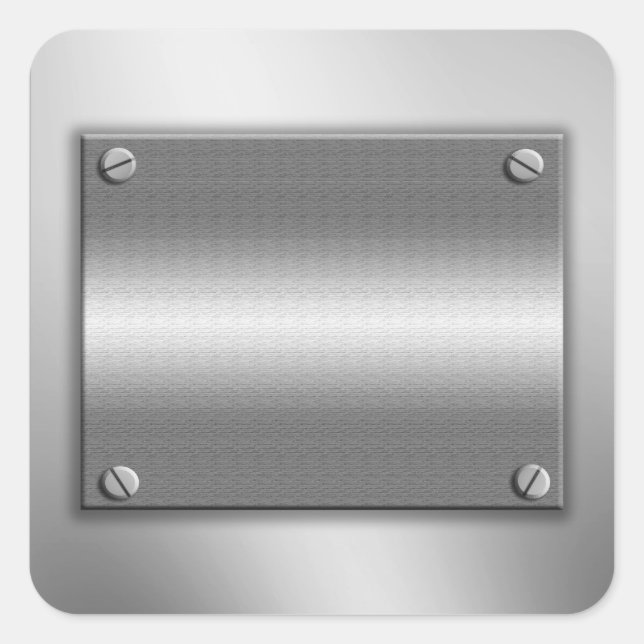 Cadre métallique avec vis Stickers (Devant)