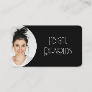 Cadre noir Carte de visite photo
