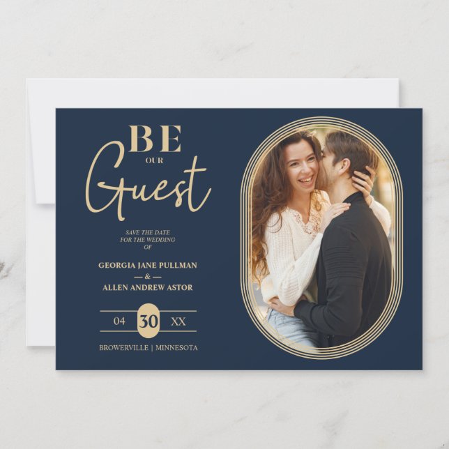 Cadre Ovale Doré de luxe Mariage photo de charme (Devant)