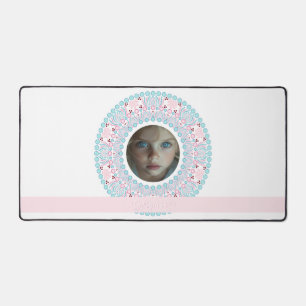 Cadre personnalisé Pastel rose et bleu Mandala