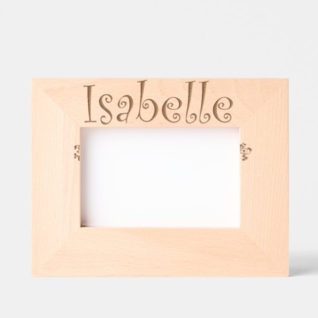 Cadre Photo à Poser "Isabelle" – Cadeau bébé (Recto)