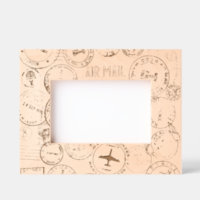 Cadre photo ajusté de conception des timbres de pa