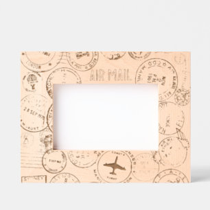 Cadre photo ajusté de conception des timbres de pa