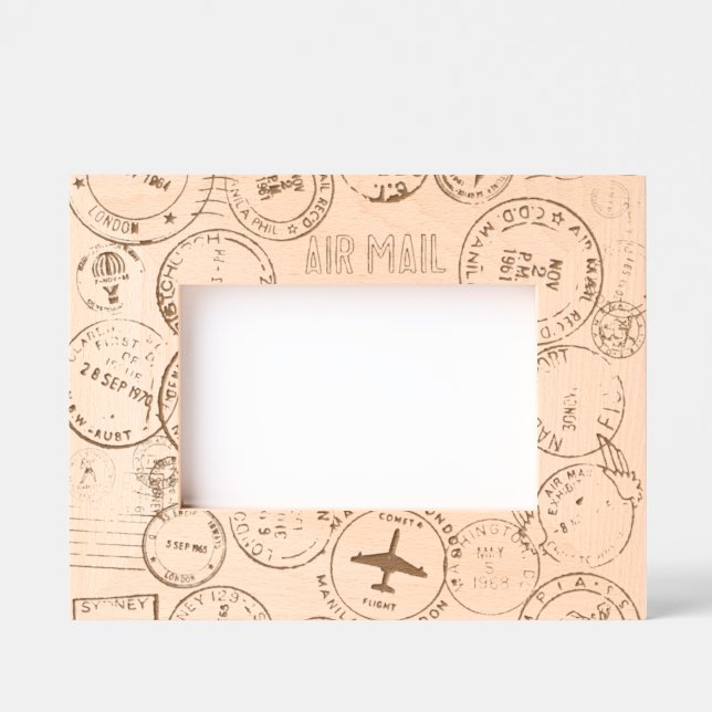 Cadre photo ajusté de conception des timbres de pa (Recto)