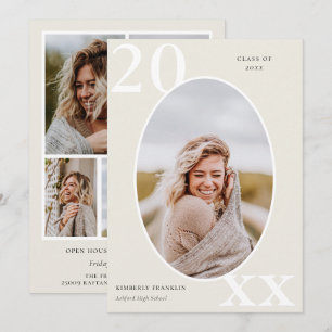 Cadre photo arrondi classe supérieure Diplômé 