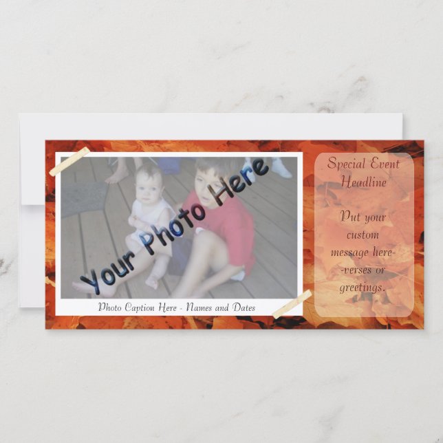 Cadre photo d'automne (Devant)